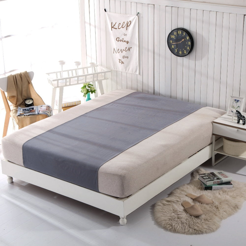 Sleep better Cotton grey Silver Half bed Sheet Antimicrobial Fabric Conductive Grounding earthing sleep