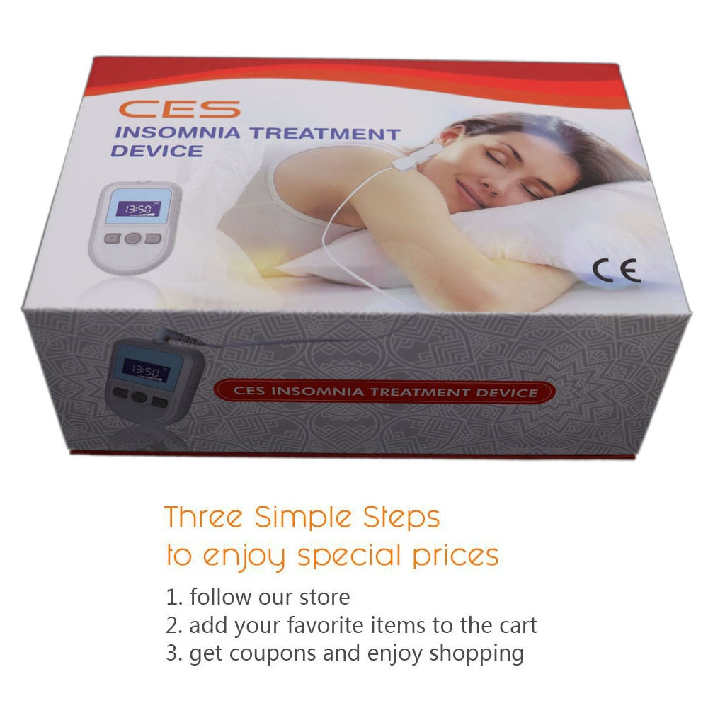 Newest Anti Sleep Electrotherapy Alpha Anxiety Insomnia and Depression Cure Migraine Neurosism CES Stim Theraply Device
