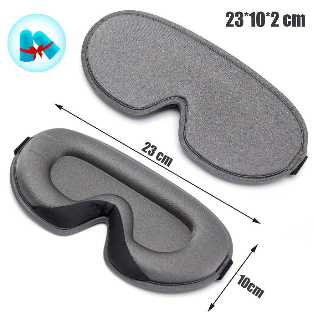 3D Memory Foam Silk Sleep Mask Soft Women Men Eye Patches Comfort Three Dimensional Design Face Mask Eyeshade Night Breathable